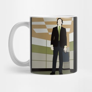 office people standing unclear Mug